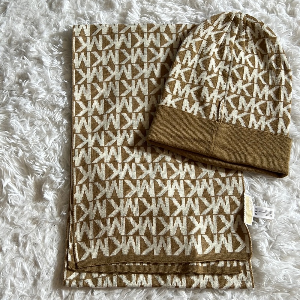 Michael Kors scarf and beanie